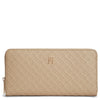 Tommy Hilfiger Icon Large Zip Mono - Cartera 12cc 19 cm (horseradish)