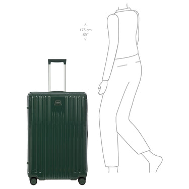 Brics Positano - 4 - Rollen - Trolley L 78 cm erw. (emerald green) - Markenkoffer