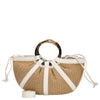 Coccinelle Shell Straw - Bolso de asa 37 cm (natural/perla)