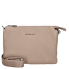 Mandarina Duck Mellow Leather Pochette - Bolso de mano 23 cm (warm taupe)