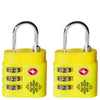 FPM Bank S - Accesorios Padlocks - Cerraduras TSA (Par) (Color: Laser Lemon)
