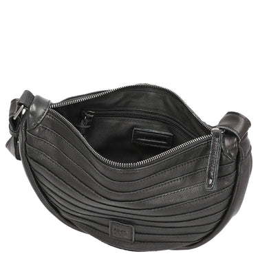 FREDsBRUDER Layer Halfmoon Bag - Umhängetasche 31 cm (black) - Markenkoffer