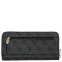 Guess Brenton SLG Large Zip Around - Geldbörse 12cc 21 cm (coal logo) - Markenkoffer