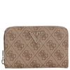 Guess Laurel II SLG Medium Zip Around - Cartera 4 tarjetas 14,5 cm (latte logo)