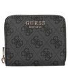 Guess Laurel II SLG Small Zip Around - Cartera 3cc 11 cm (coal logo)