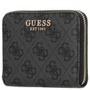 Guess Laurel II SLG Small Zip Around - Geldbörse 3cc 11 cm (coal logo) - Markenkoffer