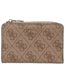 Guess Laurel II SLG Zip Around - Kreditkartenetui 4cc 12 cm (latte logo) - Markenkoffer