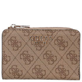 Guess Laurel II SLG Zip Around - Kreditkartenetui 4cc 12 cm (latte logo) - Markenkoffer