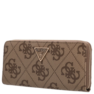 Guess Laurel ll SLG Large Zip - Geldbörse (latte logo/brown) - Markenkoffer