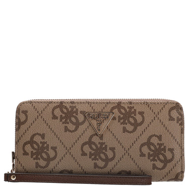 Guess Laurel ll SLG Large Zip - Geldbörse (latte logo/brown) - Markenkoffer