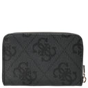 Guess Laurel ll SLG Med Zip - Geldbörse 6cc 14 cm (coal logo) - Markenkoffer