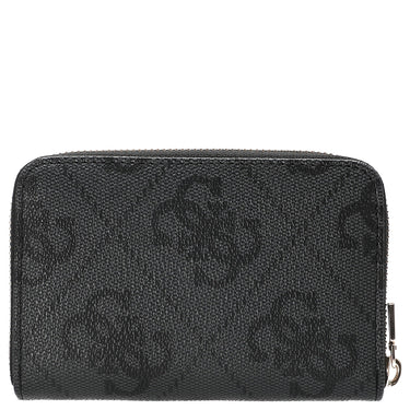 Guess Laurel ll SLG Med Zip - Geldbörse 6cc 14 cm (coal logo) - Markenkoffer