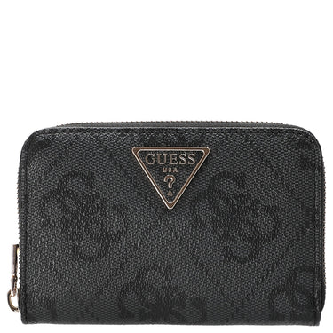 Guess Laurel ll SLG Med Zip - Geldbörse 6cc 14 cm (coal logo) - Markenkoffer