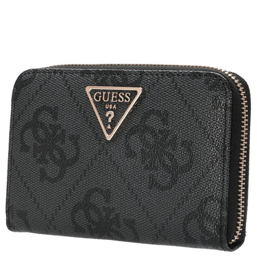 Guess Laurel ll SLG Med Zip - Geldbörse 6cc 14 cm (coal logo) - Markenkoffer