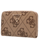 Guess Laurel ll SLG Med Zip - Geldbörse 6cc 14 cm (latte logo/brown) - Markenkoffer