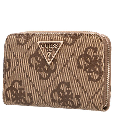 Guess Laurel ll SLG Med Zip - Geldbörse 6cc 14 cm (latte logo/brown) - Markenkoffer