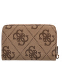 Guess Laurel ll SLG Med Zip - Geldbörse 6cc 14 cm (latte logo/brown) - Markenkoffer