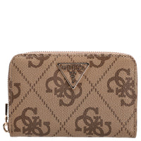 Guess Laurel ll SLG Med Zip - Geldbörse 6cc 14 cm (latte logo/brown) - Markenkoffer