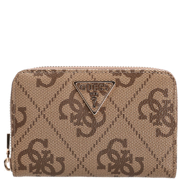 Guess Laurel ll SLG Med Zip - Geldbörse 6cc 14 cm (latte logo/brown) - Markenkoffer