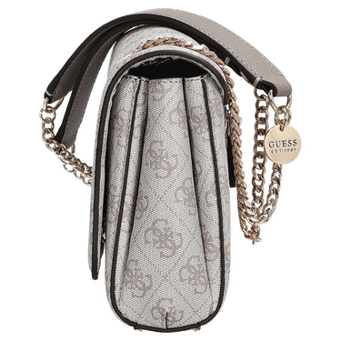 Guess Noelle II Convertible Xbody Flap - Umhängetasche 24 cm (dark taupe logo) - Ansicht 3