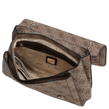Guess Noelle II Convertible Xbody Flap - Umhängetasche 24 cm (latte logo/brown) - Ansicht 6