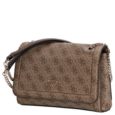Guess Noelle II Convertible Xbody Flap - Umhängetasche 24 cm (latte logo/brown) - Markenkoffer