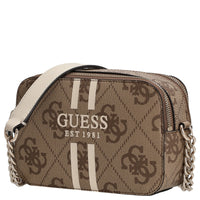 Guess Noelle II Crossbody - Umhängetasche 20 cm (latte logo) - Markenkoffer