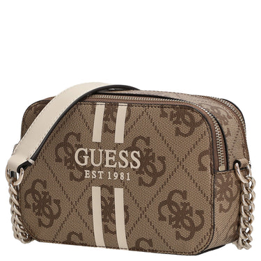Guess Noelle II Crossbody - Umhängetasche 20 cm (latte logo) - Markenkoffer