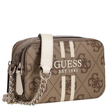 Guess Noelle II Crossbody - Umhängetasche 20 cm (latte logo) - Markenkoffer