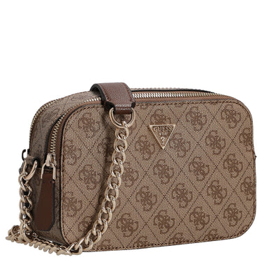 Guess Noelle II Crossbody - Umhängetasche 20 cm (latte logo/brown) - Markenkoffer
