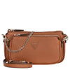 Guess Noelle II DBL Pouch - Bolso bandolera 24 cm (light cognac)