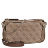 Guess Noelle II DBL - Bolso bandolera 24 cm (latte logo/marrón)