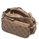 Guess Noelle II DBL - Umhängetasche 24 cm (latte logo/brown) - Ansicht 6