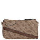 Guess Noelle II DBL - Umhängetasche 24 cm (latte logo/brown) - Ansicht 4