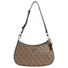 Guess Noelle II Top Zip - Bolso de hombro 28 cm (latte logo/brown)