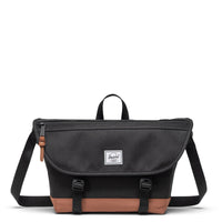 Herschel Cove Messenger - Umhängetasche S 24.5 cm (black/saddle brown)