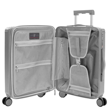 Heys Luxe - 4 - Rollen - Kabinentrolley S 53 cm erw. (silver) - Markenkoffer