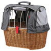 KLICKfix Doggy Basket Plus 40 - Cesta de bicicleta para perros (Korbklip) 52 cm (marrón/gris)