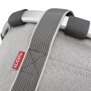 KLICKfix reisenthel Bikebasket 15 - Lenkerkorb 35 cm (heringbone grey) - Markenkoffer