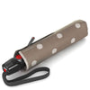 Knirps T.200 M Duomatic - Pocket Umbrella (dot art taupe)