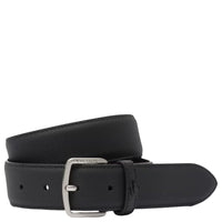 Lacoste Accessoire - Gürtel 3.5 cm Leder (black, 115 cm)