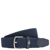 Lacoste Casual - Cinturón elástico 3.5 cm (navy blue/obscurity-haiti blue-white-lemon-white, 100 cm)
