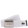 Lacoste L.12.12 Concept - Cinturón 4 cm (blanco, 110 cm)