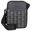 Lacoste The Blend - Bolso bandolera vertical 21.5 cm (monograma negro gris)