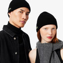 Lacoste Unisex Beanie - Mütze aus gerippter Wolle (black) - Markenkoffer