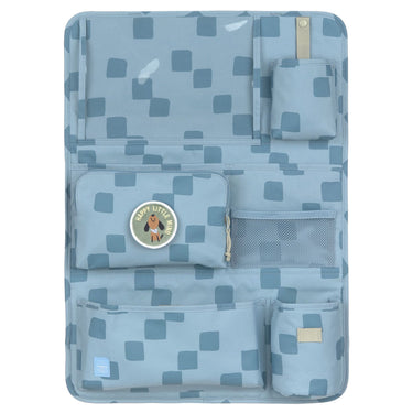Lässig Car Wrap - to - Go Pattern Party - Auto Organizer Kinder (blue) - Markenkoffer
