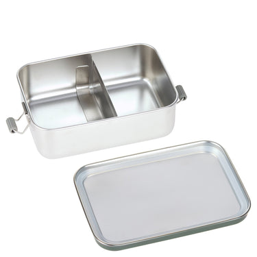 Lässig Lunchbox Stainless Steel Solid 18 cm - Brotzeitbox (Bold Dark Olive) - Markenkoffer