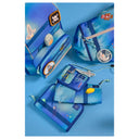 Lässig School Set Boxy Unique - Schulranzen Set 7tlg. (Gradient Green/Blue) - Markenkoffer