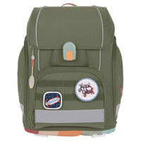 Lässig School Set Boxy Unique - Schulranzen Set 7tlg. (Olive) - Markenkoffer