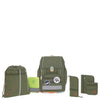 Lässig School Set Boxy Unique - School Backpack Set 7pcs. (Olive)